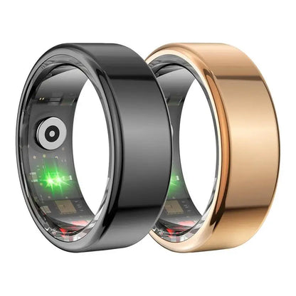 2024 NEW Smart Ring Health Tracker Heart Rate, Blood Oxygen Monitor, Waterproof Men Women Fitness